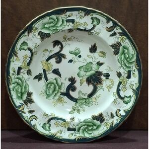 Mason's Ironstone English Chartreuse Dinner Plate